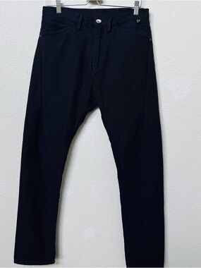 Matias USA Men’s Lunado Slim Fit Pants Size 31 Black  100% Brushed Cotton